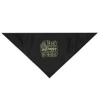 Black Is My Happy Color Funny Sarcastic Large Pet Bandana