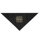 Black Is My Happy Color Funny Sarcastic Large Pet Bandana