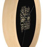 Black Is My Happy Color Funny Sarcastic Wall clock