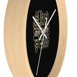 Black Is My Happy Color Funny Sarcastic Wall clock