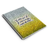 Allergic To Mornings Sarcastic Funny Spiral Notebook - Ruled Line