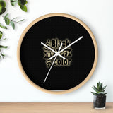 Black Is My Happy Color Funny Sarcastic Wall clock